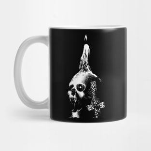 Skull cross candle Mug